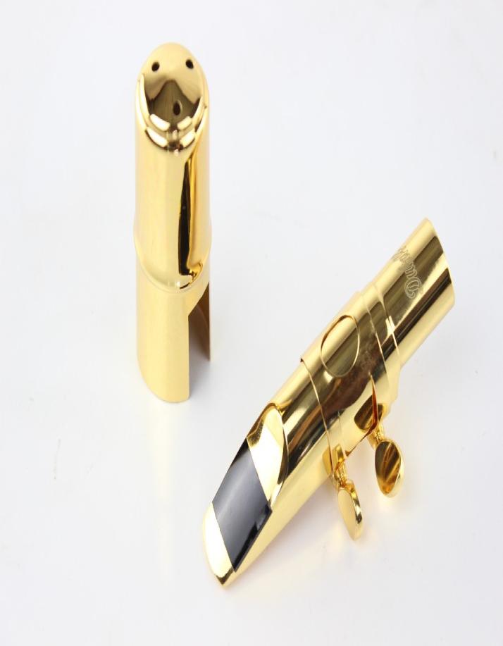 Dukoff Soprano Metal Sax Mouthpiece Gold and Silver Size 5~9 Soprano Saxophone B Tone Mouthpiece Brass Instruments