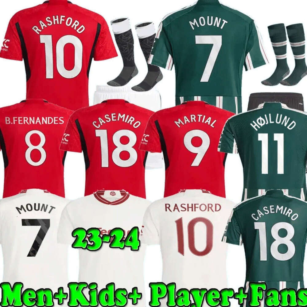 23 24 HOJLUND ANTONY SANCHO RASHFORD Mount Soccer Jerseys B.FERNANDES S 2023 2024 Player FANS Football Shirt MANS Utds CASEMIRO GARNACHO MARTINEZ Football jerseys