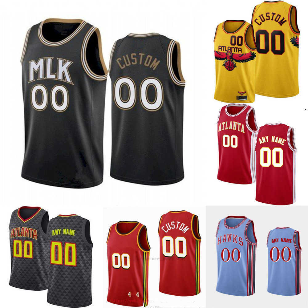 Basketball Jersey Men Women Youth Atlanta''Hawks''Custom De'Andre 12 Hunter Bogdan 13 Bogdanovic Dejounte 5 Murray John 20 Collins Trae 11 Young