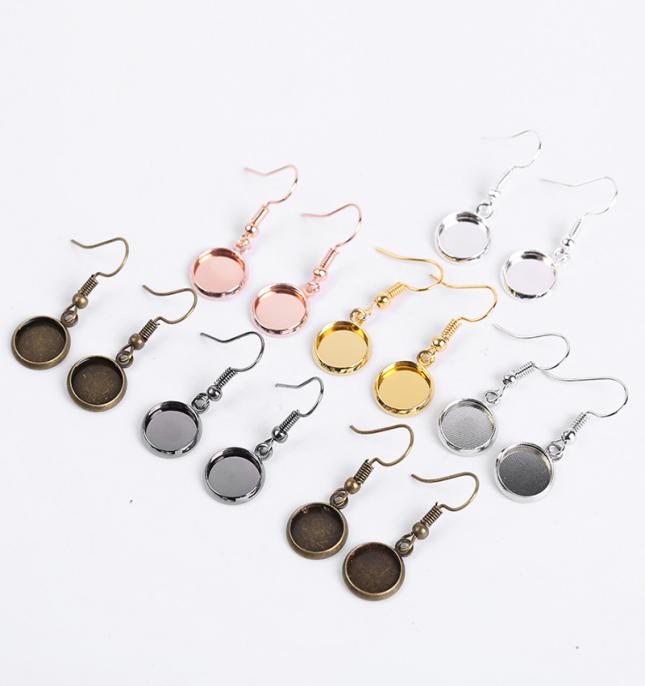 Jewelry Making Jewelry Findings Components Fit 10 12 14 16 18 20mm 25mm Round Cabochons Earring Blank Setting Bezel Base For C3