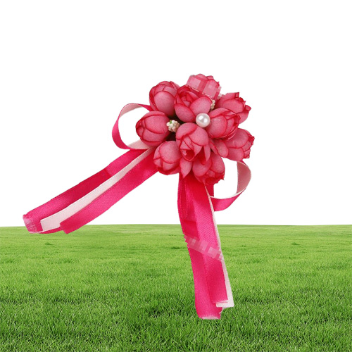 New Men Brooch Artificial Silk Flower with Pearl Design Wedding Prom Corsages and Boutonnieres Suit Accessories G5152140886