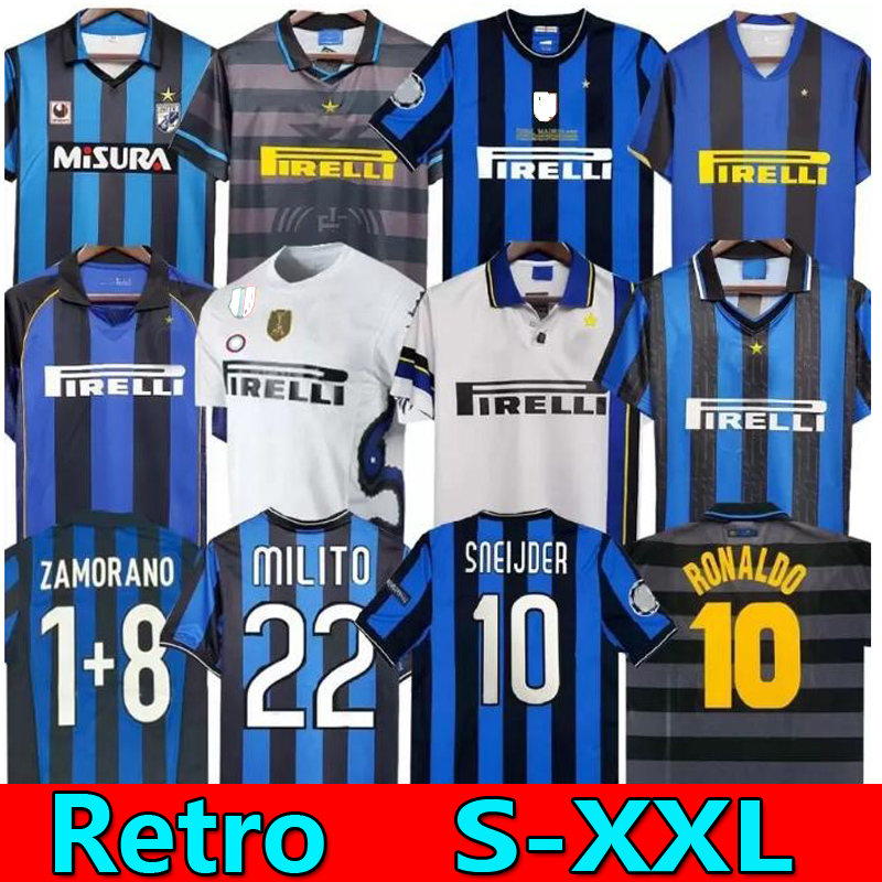 Retro Soccer Jerseys finals 2009 MILITO SNEIJDER ZANETTI Milan Retro Football 97 98 99 01 Djorkaeff Baggio ADRIANO 10 11 07 08 09 BATISTUTA Zamorano RONALDO InTErS, 95-96 away
Retro Soccer Jerseys finals 2009 MILITO SNEIJDER ZANETTI Milan Retro Football 97 98 99 01 Djorkaeff Baggio ADRIANO 10 11 07 08 09 BATISTUTA Zamorano RONALDO InTErS, 95-96 away