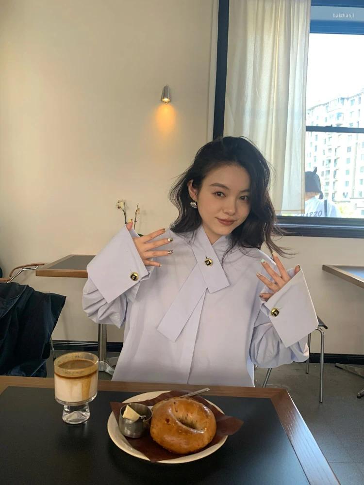 Women's Blouses Long-sleeved Shirt Chemise Femme Blouse Loose Fit Shirts For Women Blusas Mujer De Moda 2023 Verano Elegantes