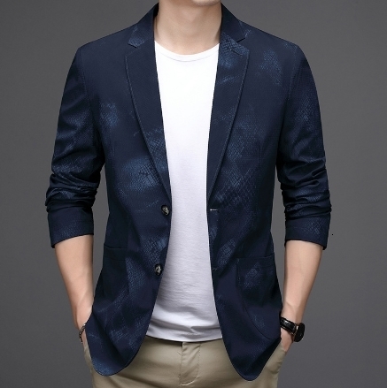 Men's Suits Blazers Fashion Solid Color One Button Casual Men's Spring Single Slim Fit Set Coat Jacket Top 230406