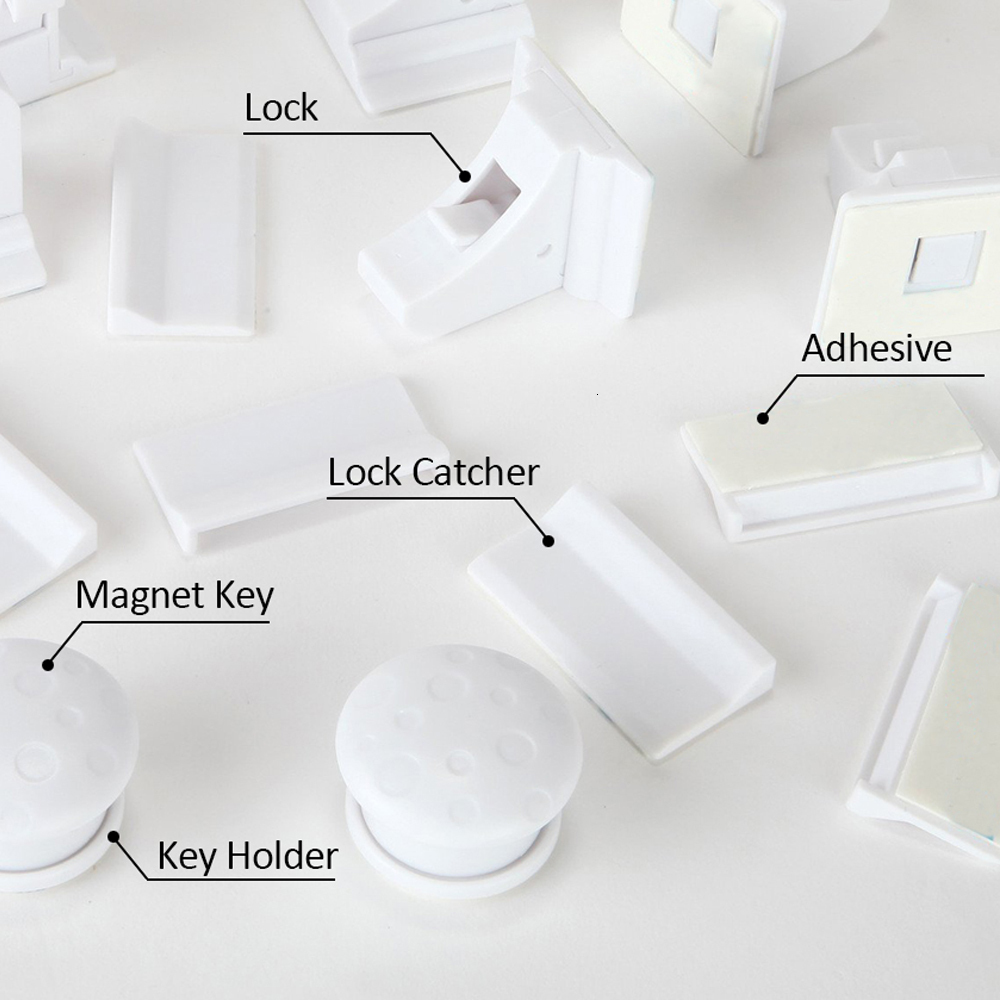 Baby Locks es# Baby Safety Lock Invisible Lock Kids Security Drawer Cabinet Door Magnetic Child Safety Lock Limiter Children Protection 230404