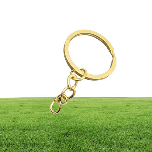 jewelry Accessories 50pcslot Key Chain Key Ring Bronze Rhodium Gold Color Round Split Keyrings Keychain Jewelry Making Whole515050