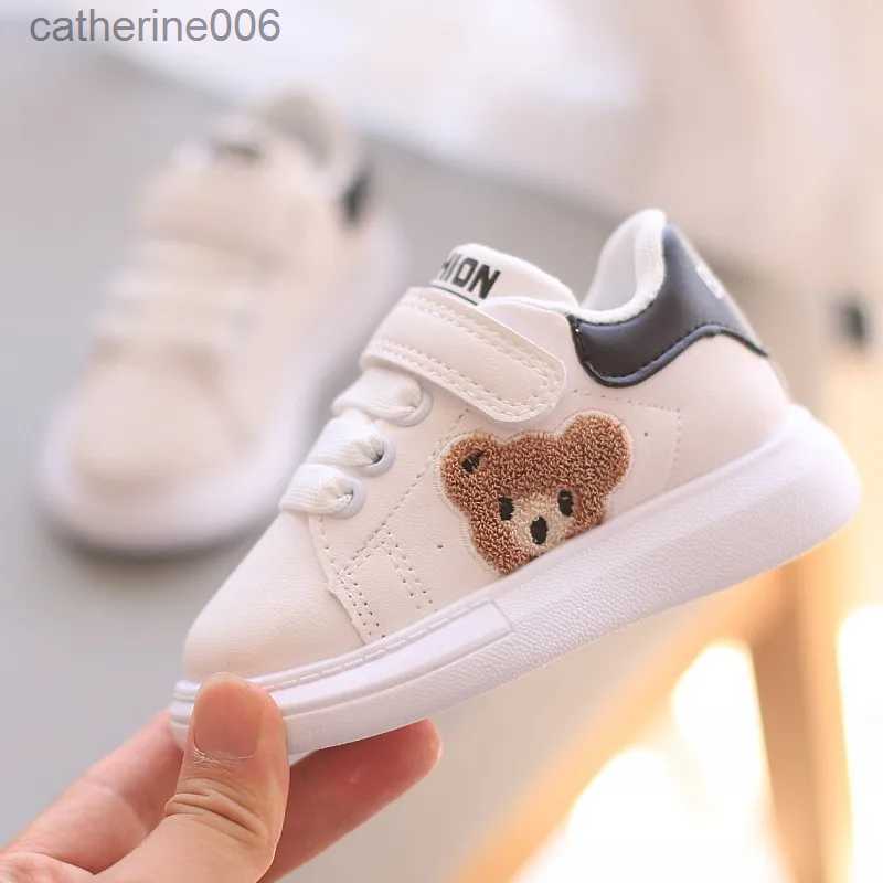 Sneakers 21-30 Size Children's Anti-slip wear-resistant Casual Shoes Kids White Sneakers Girls Boys Soft-soled Walking Shoes Kids ShoesL231106