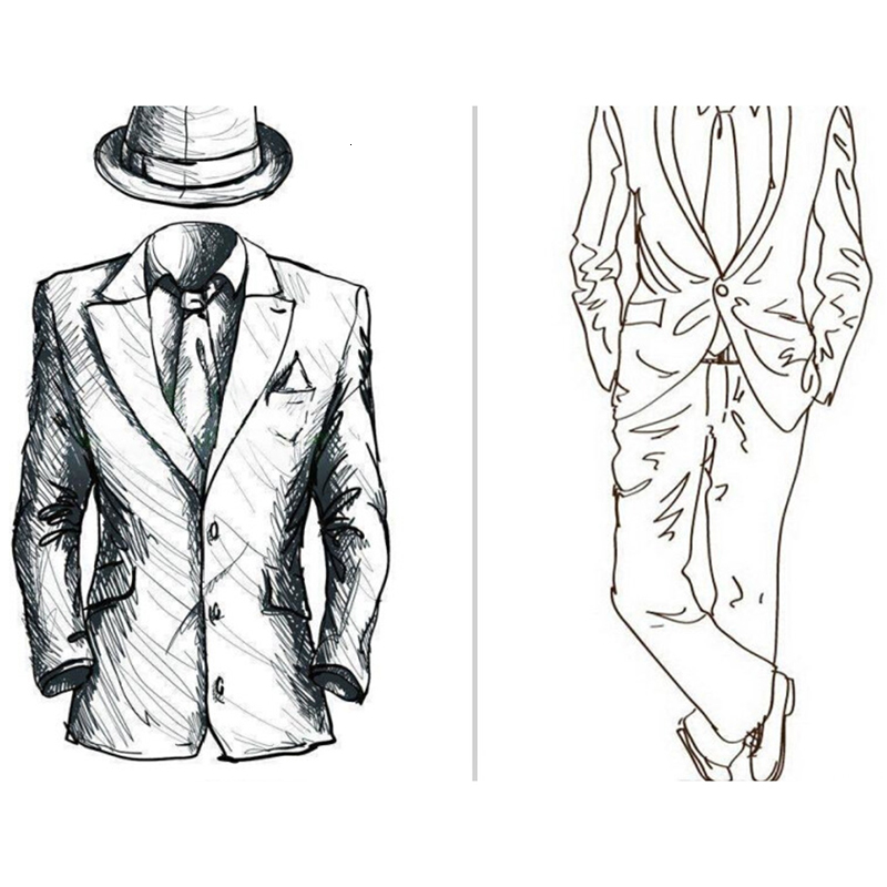 Men's Suits Blazers Wedding party men's 3-piece tuxedo jacket high-end belt ankle length pants customized business attire 230406