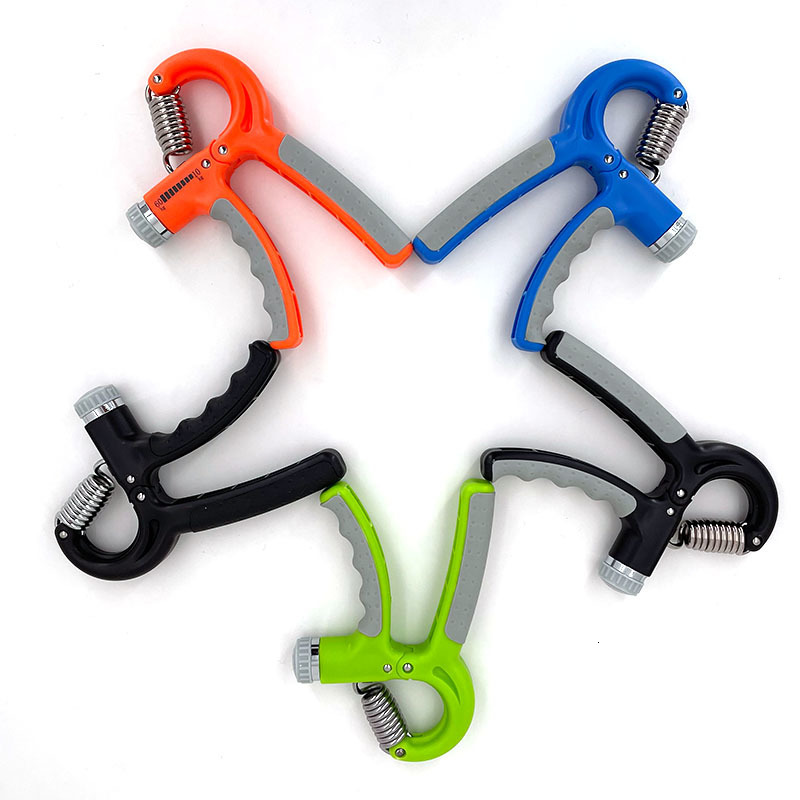 Hand Grips RShape Adjustable Countable Grip Strength Exercise Strengthener Gripper Spring Finger Pinch Carpal Expander 230406