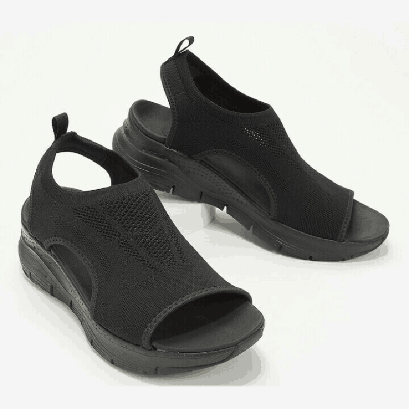 Summer Sport Washable Sgback New Orthopedic Slide Women Platform Sandals Soft Wedges Shoes Casual Footwear 230404