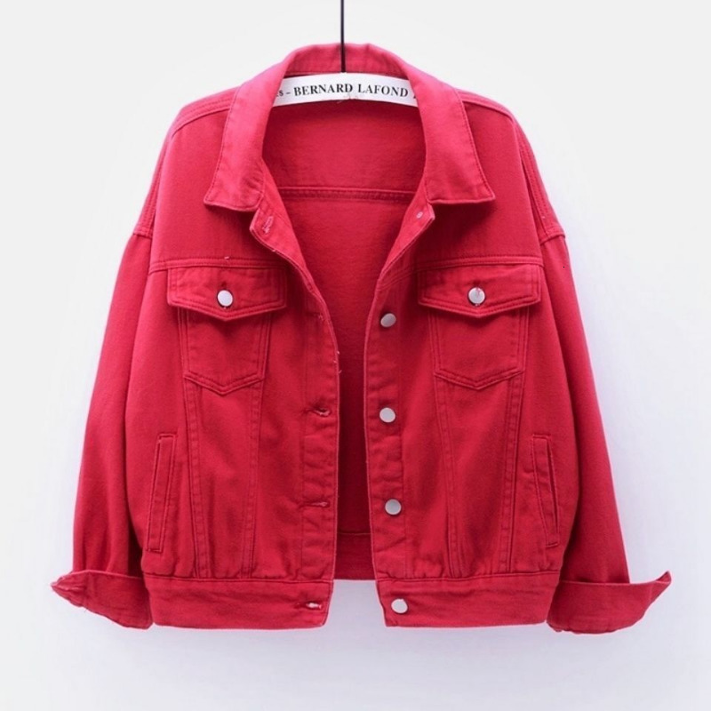 Women's Jackets Deeptown Denim Autumn Y2k Streetwear Coat Pink Jean Jacket Casual Tops Purple Oversized Lady Outerwear 230406