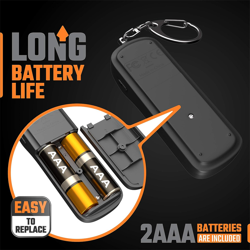 130db Safe Sound Personal Alarm Keychain Bright LED Light Self_Defense Emergency Alert Key Ring For Women Children Girls Elderly