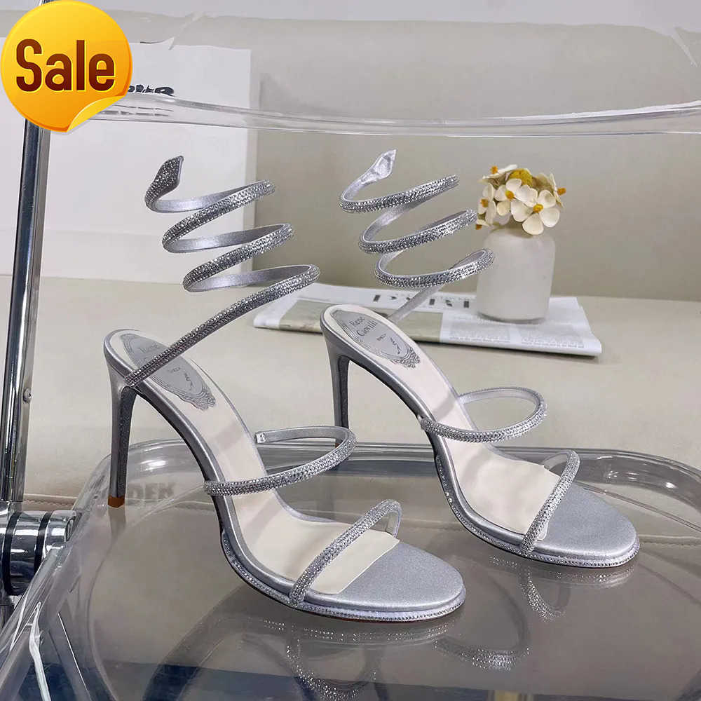 Slippers Rhinestone Snake Strass stiletto sandals Rene Caovilla Cleo 95mm Evening shoes women's high heels Ankle Wraparound luxury designer factory shoe With boxHH, 36#
Slippers Rhinestone Snake Strass stiletto sandals Rene Caovilla Cleo 95mm Evening shoes women's high heels Ankle Wraparound luxury designer factory shoe With boxHH, 36#
