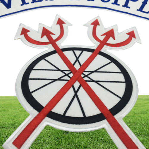 Full BACK LARGE SIZE DEVILS SICIPLES SETS Motorcycle Biker Patch IRON ON SEW ON JACKET VEST 18quot PATCH