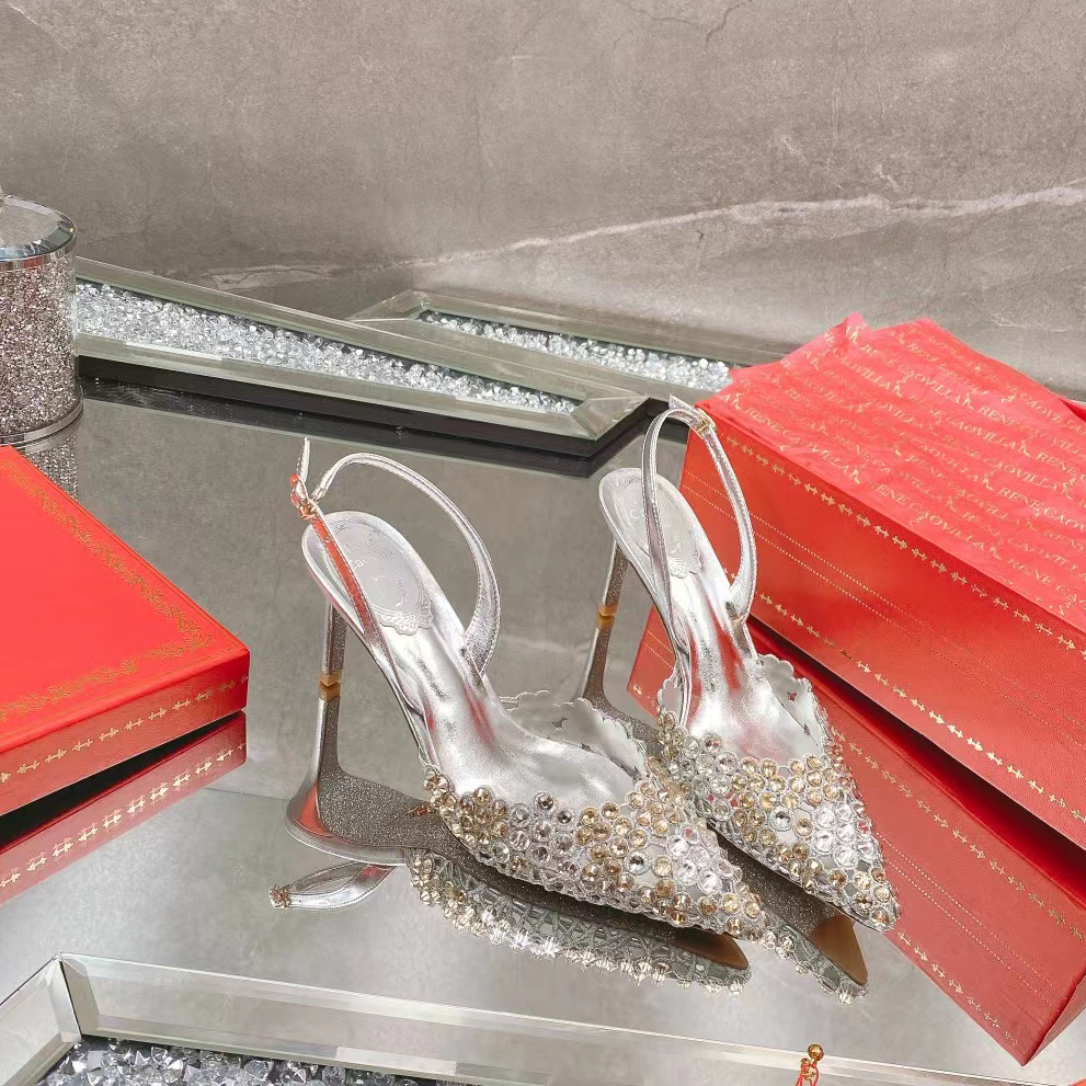Fashion Sandals Designer High Heels Wedding Shoes 7.5CM Women Crystal Decoration Summer New Wrap Toe Pointed Ankle Strap Buckle RENE CAOVILLA Dress Shoe, Blue+gold
Fashion Sandals Designer High Heels Wedding Shoes 7.5CM Women Crystal Decoration Summer New Wrap Toe Pointed Ankle Strap Buckle RENE CAOVILLA Dress Shoe, Blue+gold