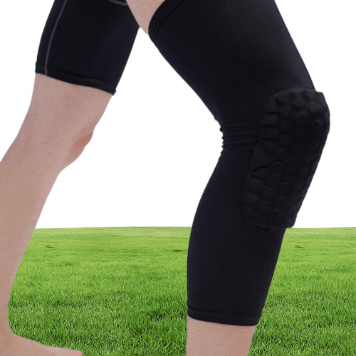 Honeycomb Sports Safety Tapes Volleyball Basketball Knee Pad Compression Socks Wraps Brace Protection Fashion Accessories Single p