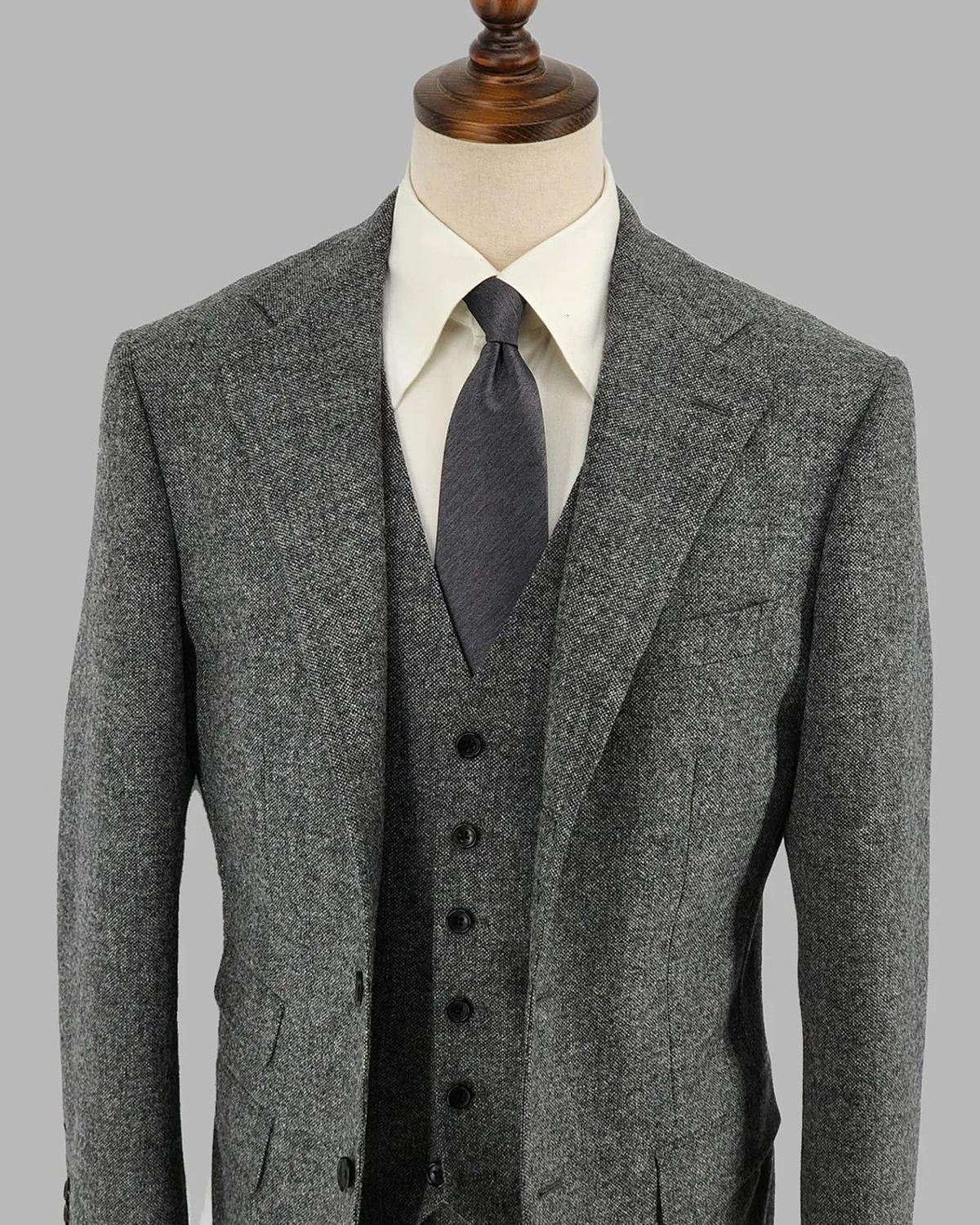 Men's Suits Blazers Dark green Men's Custom 3-piece Jacket Vest Trousers Evening Dress Single breasted Business Wedding Bridegroom Ball Cust