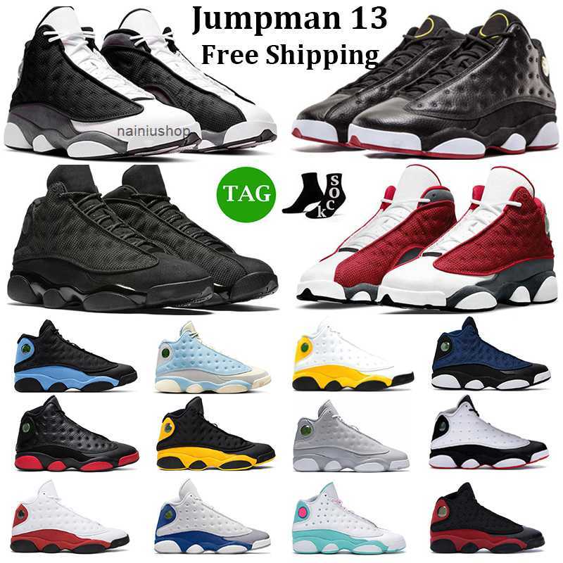 2026 13 Playoffs Basketball Shoes Men Women 13s Playoffs Bred Black Flint Black Cat Hyper Royal University Blue Mens Trainers Outdoor
