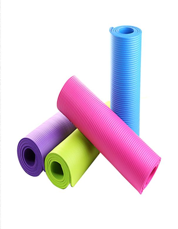 Yoga Mat Exercise Pad Thick Nonslip Folding Gym Fitness Mat Pilates Supplies Nonskid Floor Play Mat 4 Colors 173 61 04 Cm