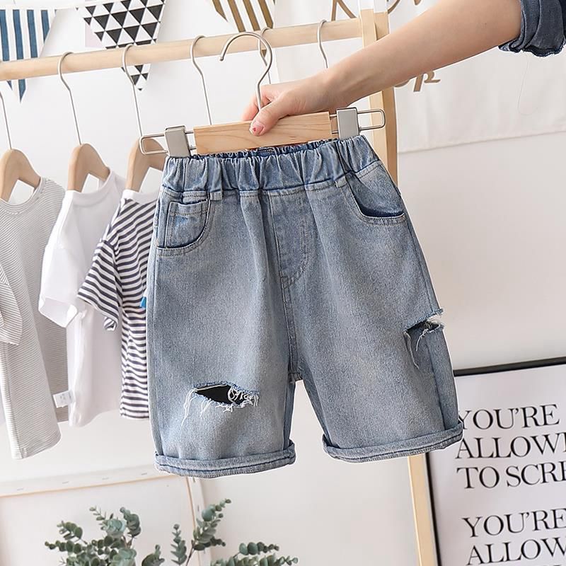 Jeans Kid Pants For baby Boys jeans Pant Letters Autumn Kids Korean demin Pants Casual toddler Boys Clothing For 2-8 Years 230413