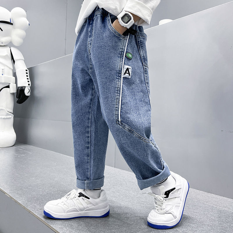 Jeans Boys' casual jeans Trousers autumn jeans children's loose pants bottom clothing 230406