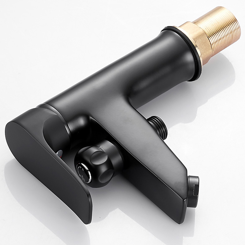 Bathroom Sink Faucets 2 in 1 Basin Faucet Brass Handheld Toilet Bidet Sprayer Cold and Water Mixer Bathtub Tap with Shower Set 230406