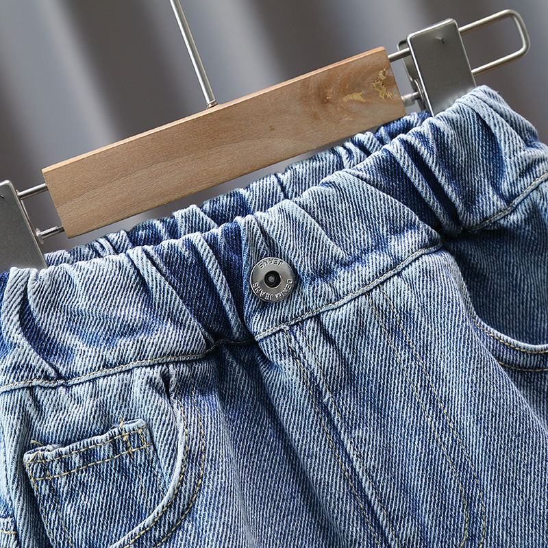 Jeans Boys Jeans Spring Autumn Children Fashion Denim Pants Clothes For Baby 1 To 8 Years Kid Trousers Teenagers Clothes Leggings 230413