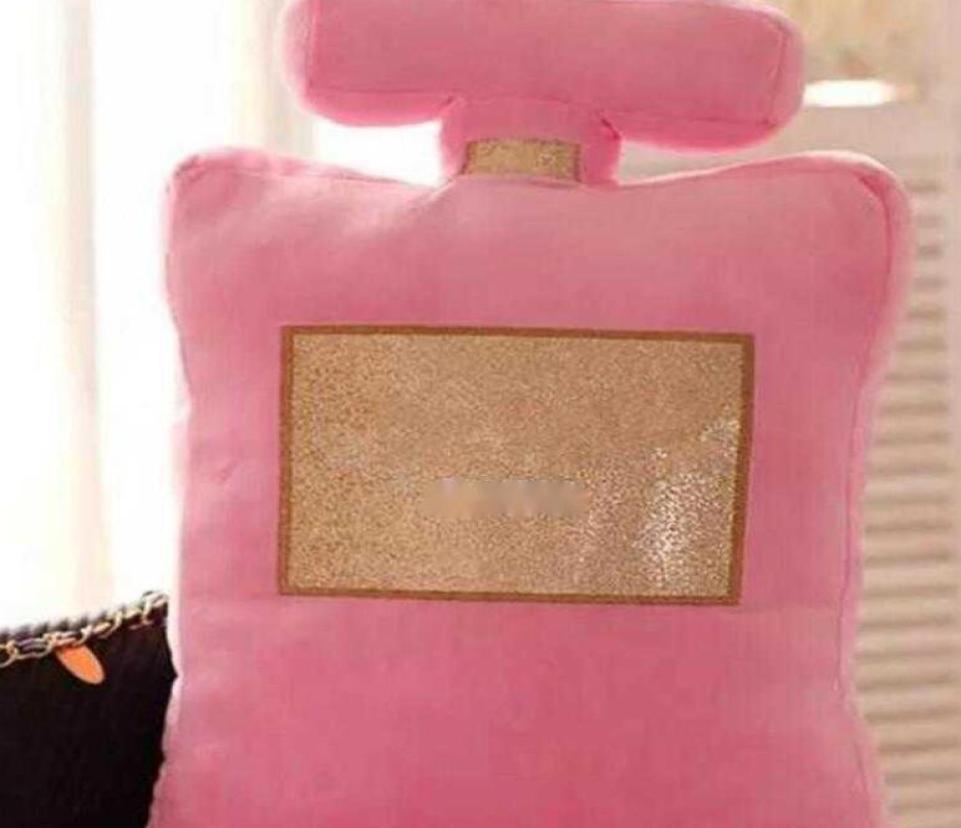 Classic style cushion 50x30cm perfume bottle shape cushion black white pillow fashion pillow