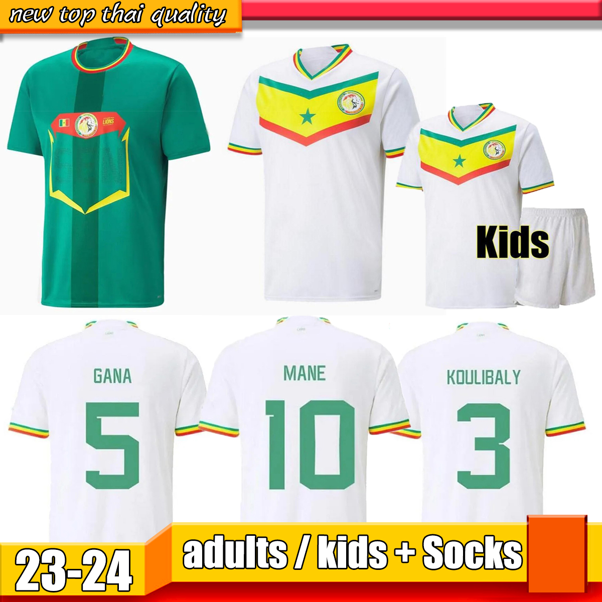 Senegalese Maillot Senegals soccer jerseys 2022 football shirts HOME AWAY MANE KOULIBALY KOUYATE ISMAILA B.DIA KEITA BALDE jersey player version men kids kit 22 23, 04
Senegalese Maillot Senegals soccer jerseys 2022 football shirts HOME AWAY MANE KOULIBALY KOUYATE ISMAILA B.DIA KEITA BALDE jersey player version men kids kit 22 23, 04