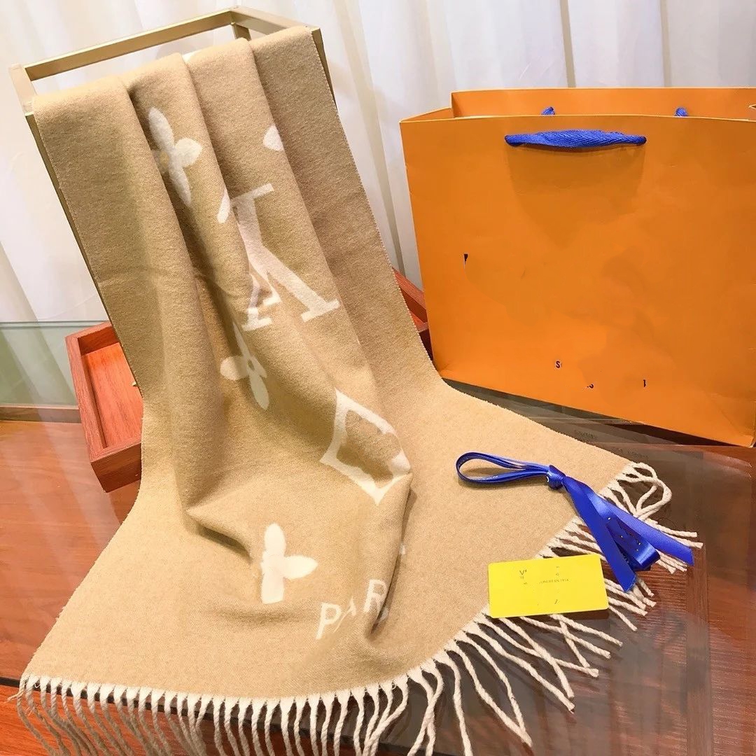 designer scarf for women Designer Scarf fashion brand Luxury V Scarves Pashmina Winter Shawl mens 100% Double faced Cashmere Long Wraps Christmas gift