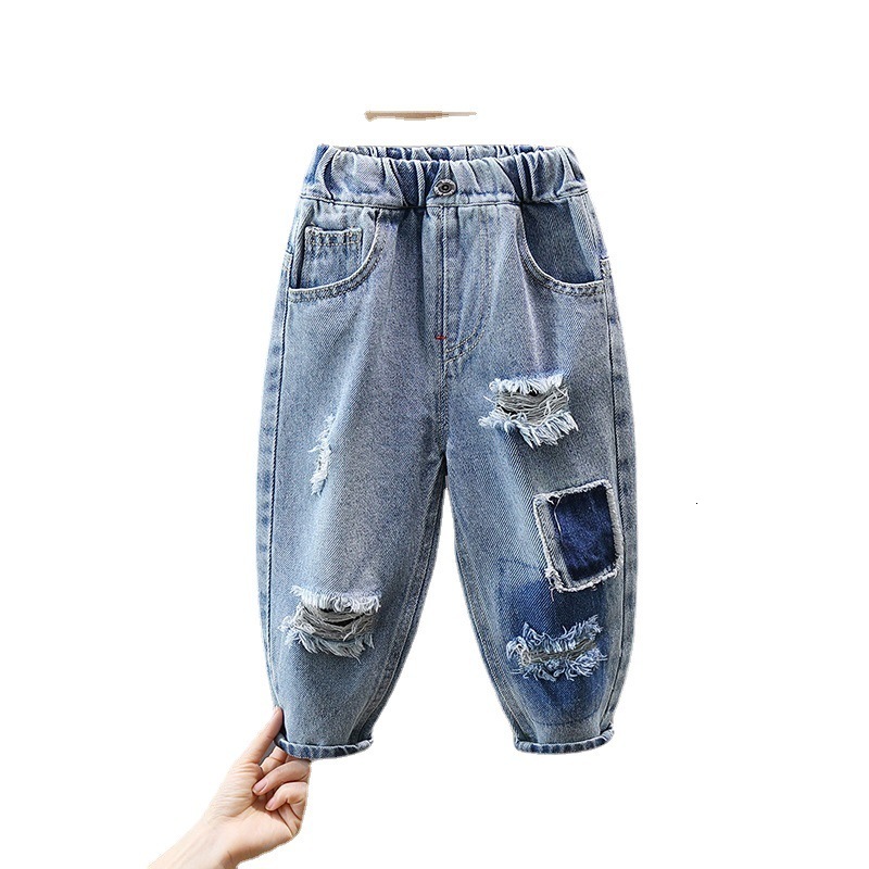 Jeans Boys Jeans Spring Autumn Children Fashion Denim Pants Clothes For Baby 1 To 8 Years Kid Trousers Teenagers Clothes Leggings 230413