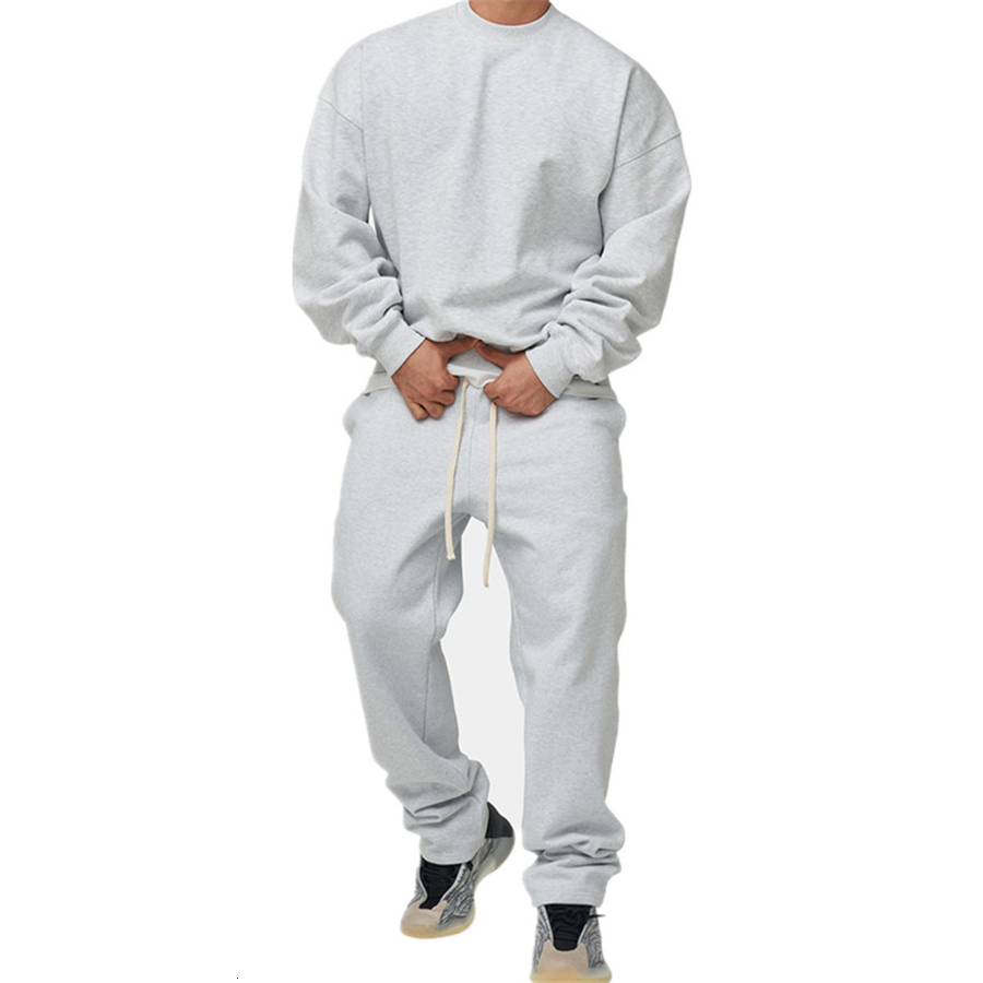 Men's Tracksuits Cotton Track Sportswear Men's Track Wear Autumn and Winter Men's Hoodie Zipper Double Jogger 3XL 230406