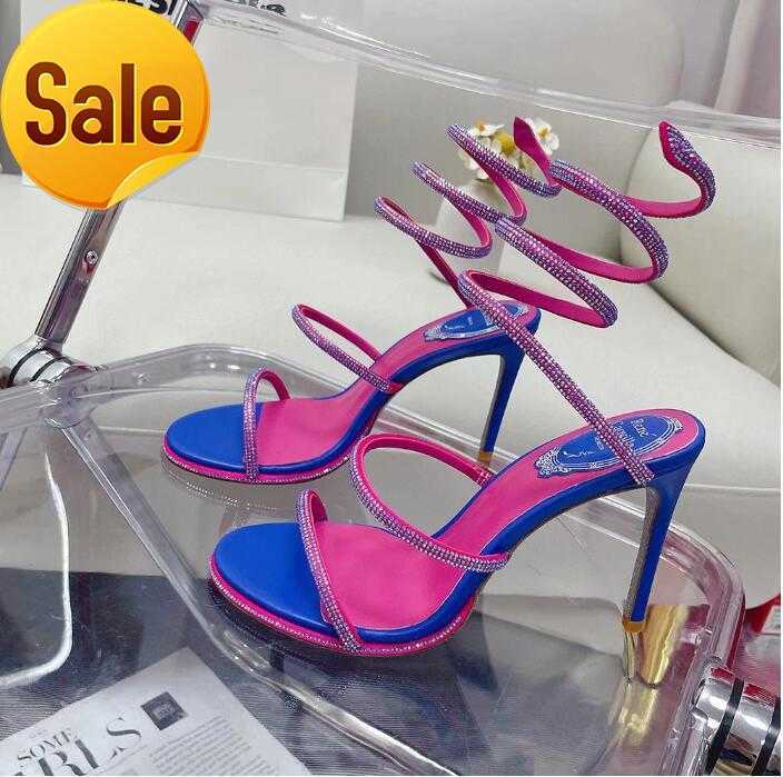 Rhinestone Snake Strass stiletto sandals Rene Caovilla Cleo 95mm Evening shoes women's high heels Ankle Wraparound luxury designer factory shoe With boxHH
Rhinestone Snake Strass stiletto sandals Rene Caovilla Cleo 95mm Evening shoes women's high heels Ankle Wraparound luxury designer factory shoe With boxHH