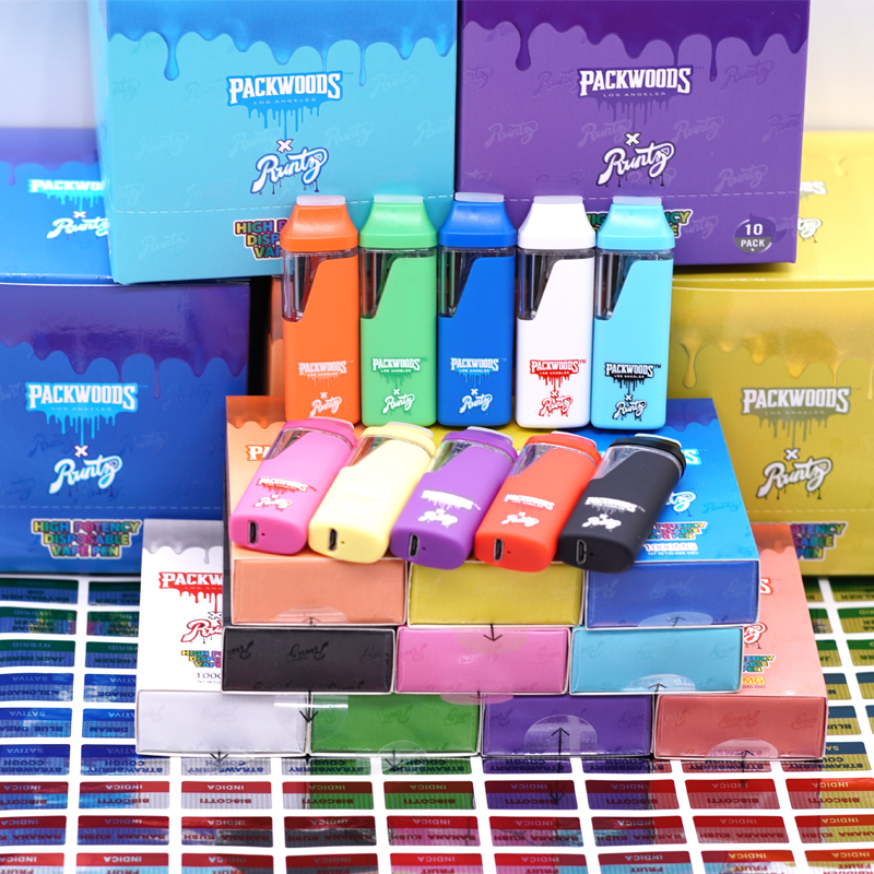 Packwoods X Runtz Disposable Vape Pen E cigarettes Empty 1ml pods Tank Atomizer Carts Rechargeable Battery 380ma 10 Colors Vaporizer pen with Box Sticker
Packwoods X Runtz Disposable Vape Pen E cigarettes Empty 1ml pods Tank Atomizer Carts Rechargeable Battery 380ma 10 Colors Vaporizer pen with Box Sticker