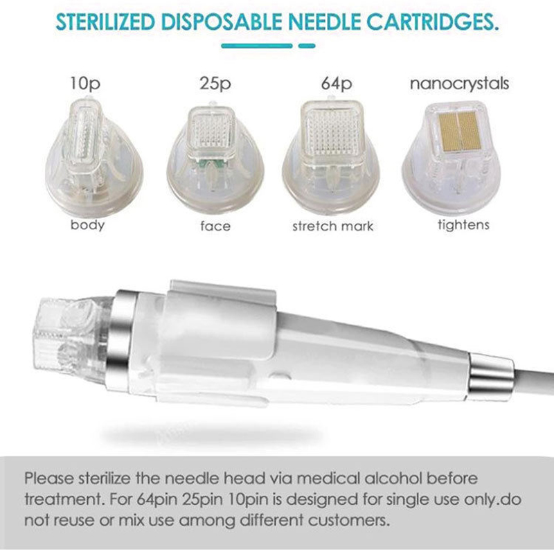 High Quality Gold RF Microneedle Facial Skin Tightening RF Fractional Microneedle RF Microneedling For Acne Scar Removal Skin Regeneration Beauty Devi
