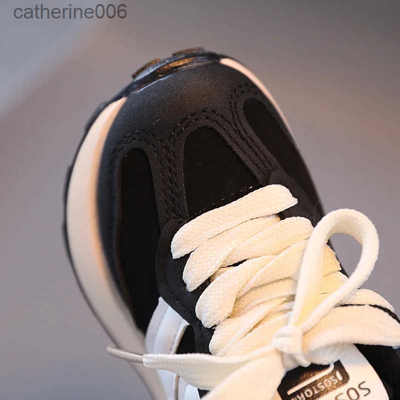 Sneakers Winter New Boys Girls Plush Sneakers For Kids Casual Sports Shoes Baby Toddler Warm Cotton Shoes Child Running Shoes Size 21-30L231106