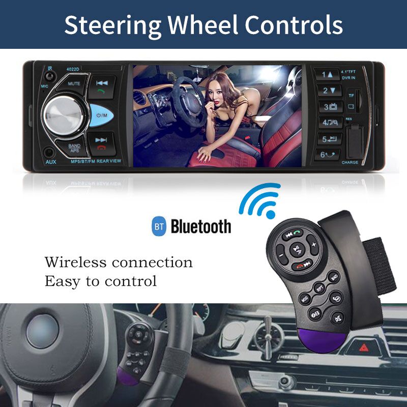 Car radio 1din stereo mp5 mp3 bluetooth radio fm usb autoradio 4.1 Inch Support Rear view Mirrolink Steering Wheel Control