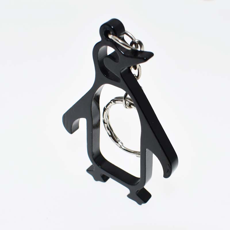 Creative penguins beer bottle opener Aluminum alloy animal bottle opener with key chain Lovely portable bottle opener dh955