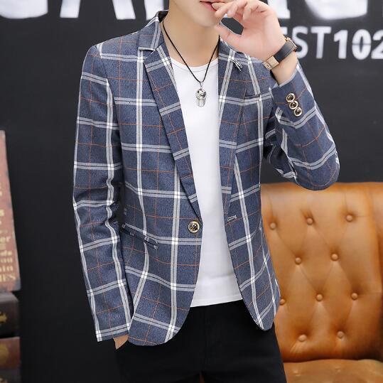 Men's Suits Blazers casual outerwear men's slim fitting suit outerwear top 230406