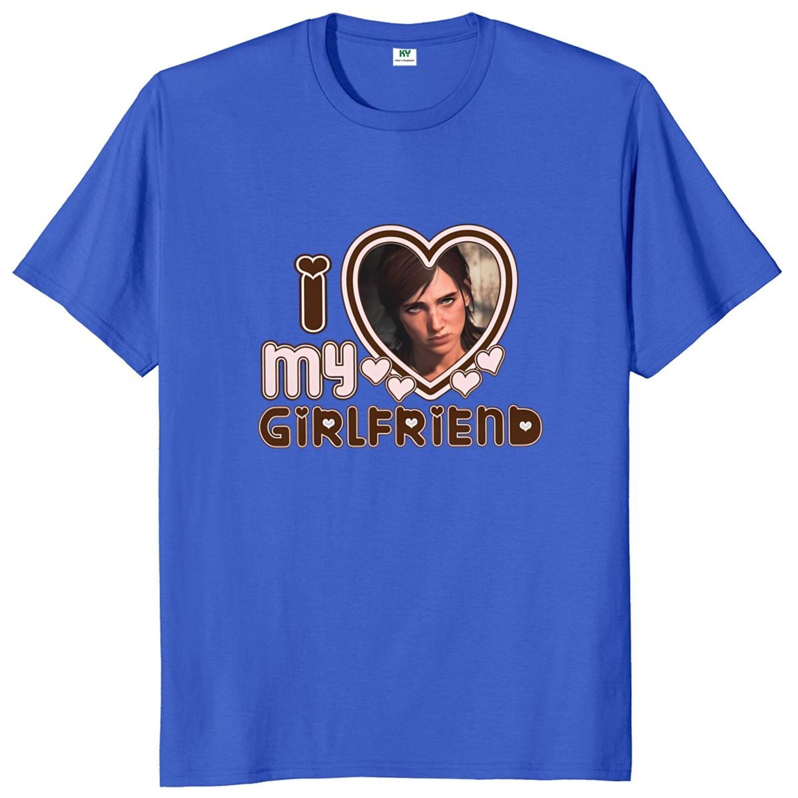 Mens TShirts I Love Ellie Williams T Shirt Game And Drama Fans Art Gift Short Sleeve Casual 100% Cotton Oneck Soft Tshirts EU Size 230406