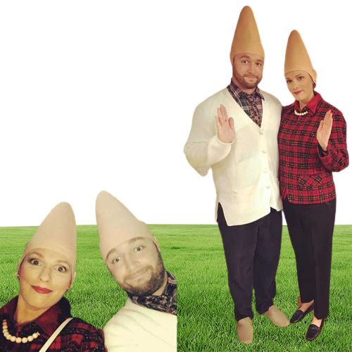 Coneheads Alien Latex Cap Mask Cosplay Egg Head Conical Masks Helmet Halloween Carnival Party Props Q08069728482