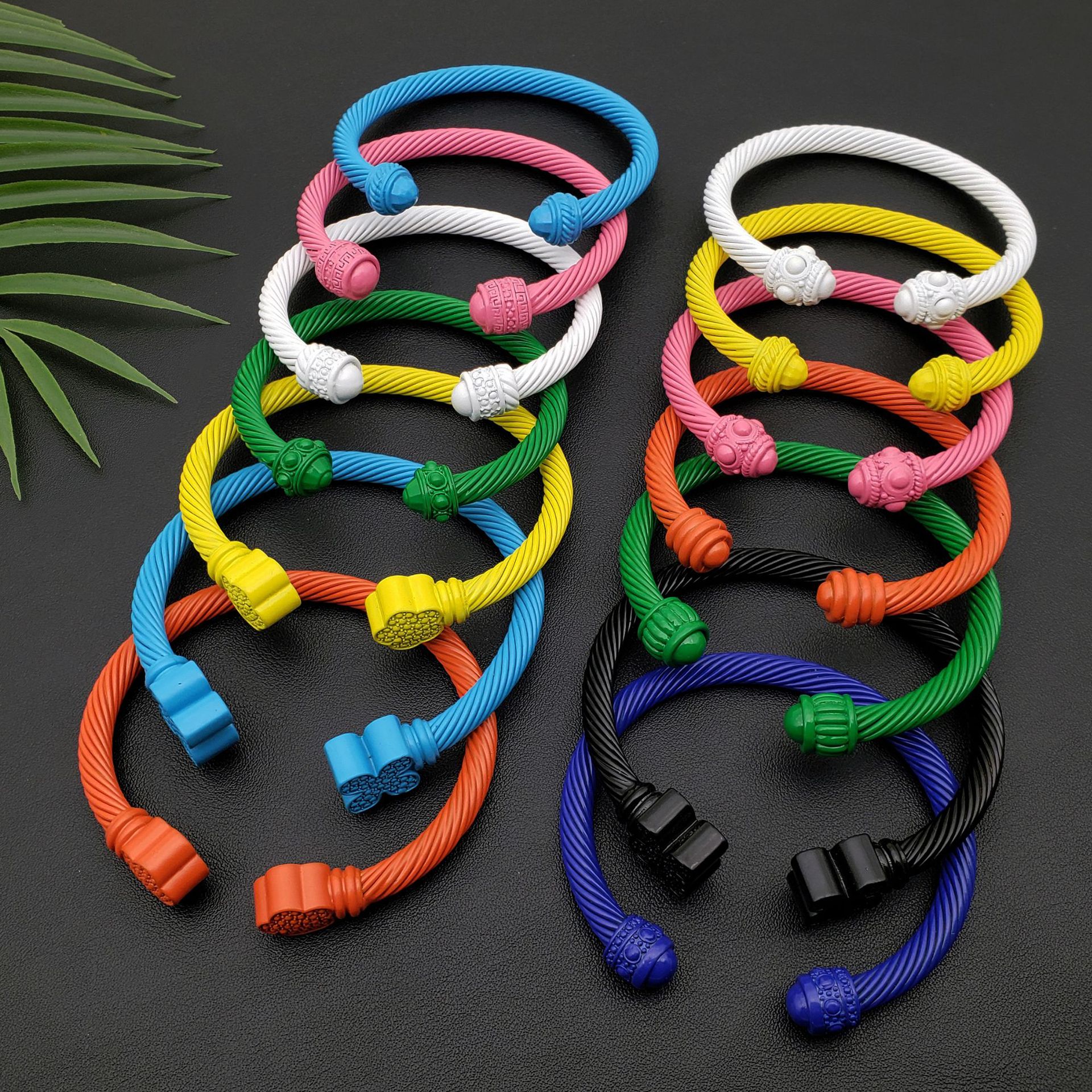 Fashion Colorful Enamel Bangle Bracelet Cable Wire Bracelet for Female Designer Brand Jewelry
Fashion Colorful Enamel Bangle Bracelet Cable Wire Bracelet for Female Designer Brand Jewelry