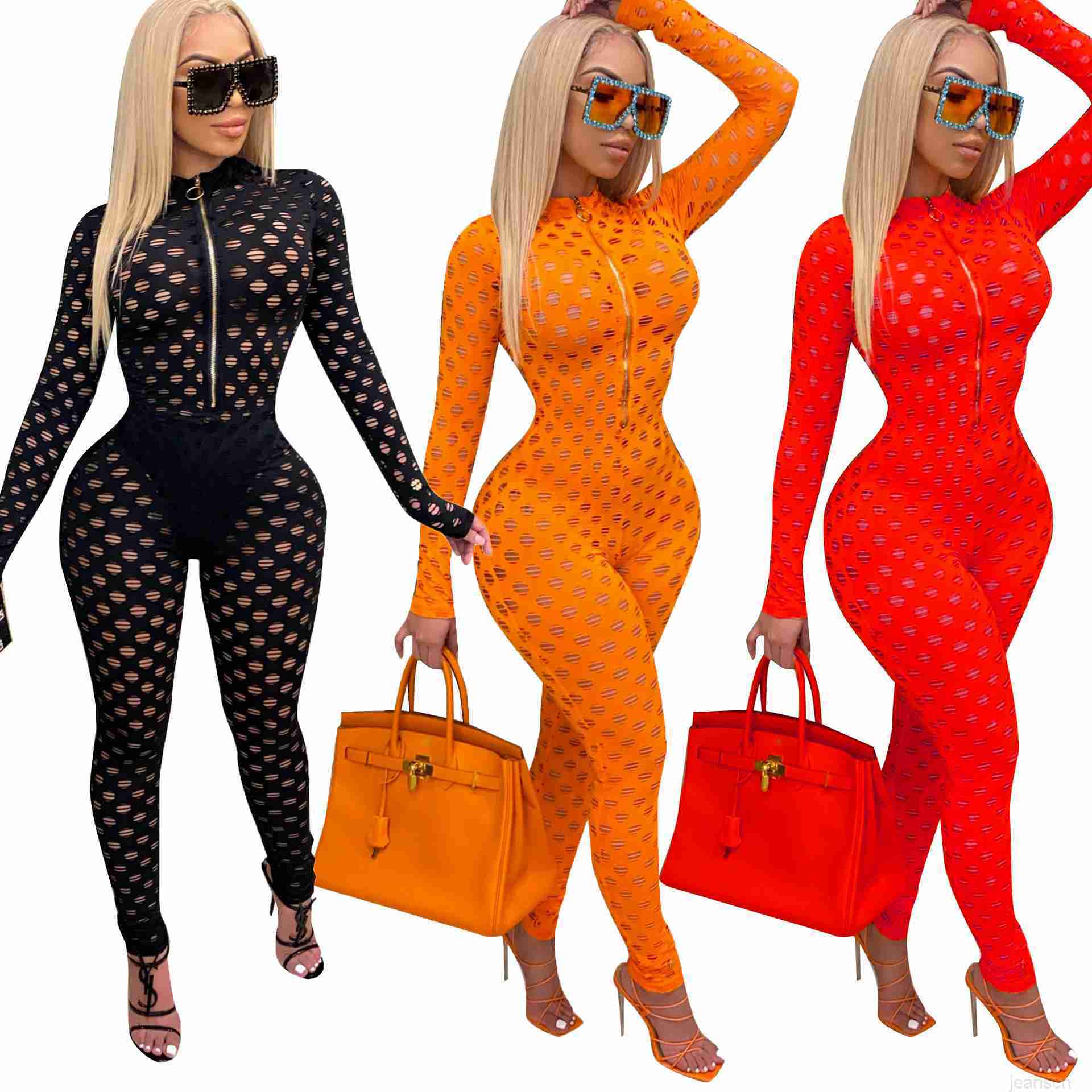 women onesies 20231 autumn and winter womens bodycon Jumpsuit fashion sexy hollow perspective slim fit Rompers black clothes, Black -2
women onesies 20231 autumn and winter womens bodycon Jumpsuit fashion sexy hollow perspective slim fit Rompers black clothes, Black -2