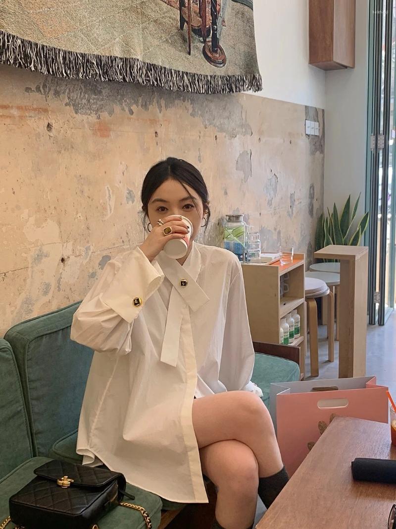 Women's Blouses Long-sleeved Shirt Chemise Femme Blouse Loose Fit Shirts For Women Blusas Mujer De Moda 2023 Verano Elegantes