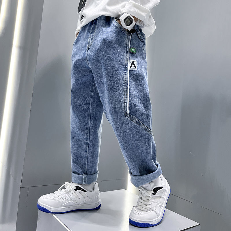 Jeans Boys' casual jeans Trousers autumn jeans children's loose pants bottom clothing 230406