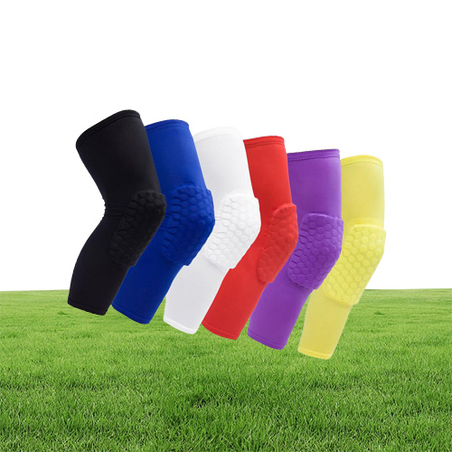 Honeycomb Sports Safety Tapes Volleyball Basketball Knee Pad Compression Socks Wraps Brace Protection Fashion Accessories Single p