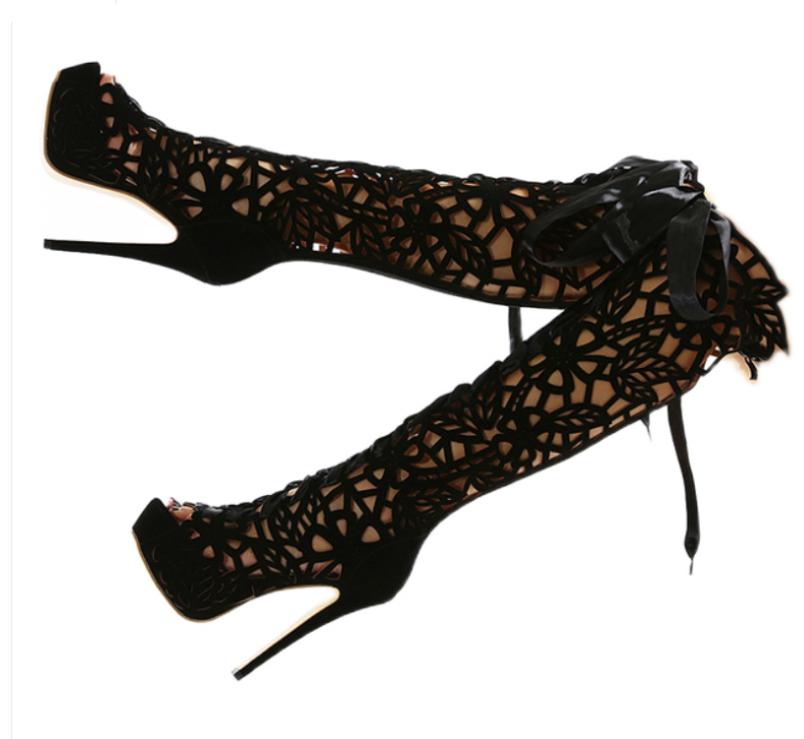 Sexy Gladiator Sandal Boots Super High Heel Hollow Out Red Black Knee Long Summer Bootie6538875
Sexy Gladiator Sandal Boots Super High Heel Hollow Out Red Black Knee Long Summer Bootie6538875