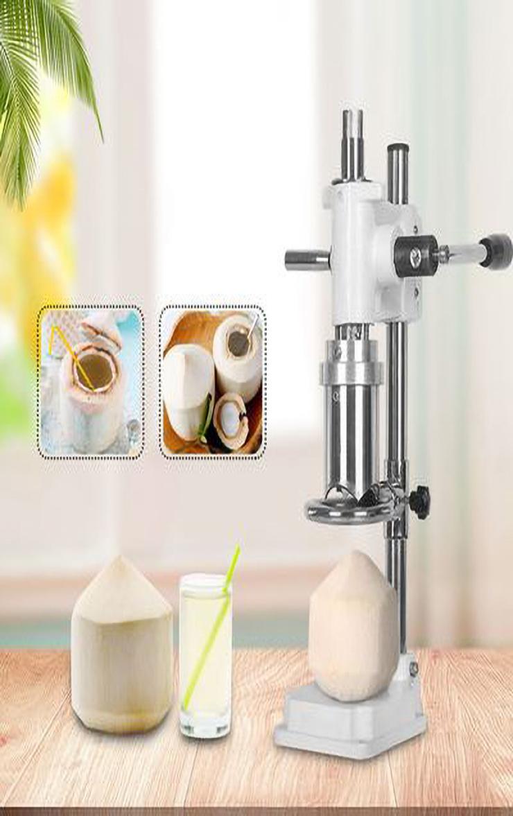 Commercial Lever Style Openers Hand Press Green Coconut Opening Holing Machine Small Manual Fresh Coconuts Hole Punching Machines
