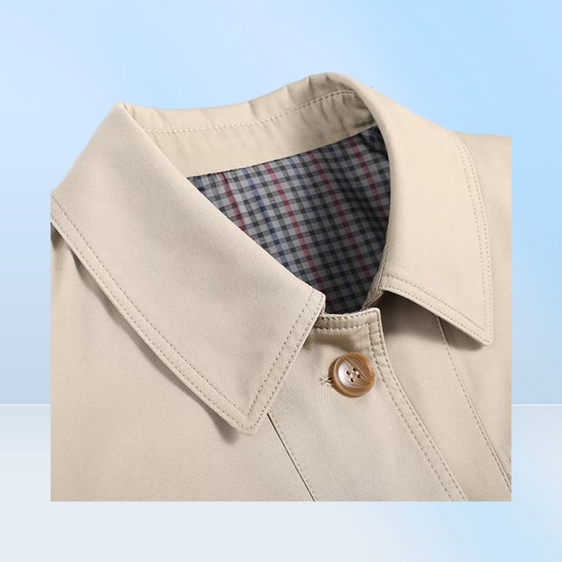 Men039s Jackets Business Shirt Jacket Men Autumn Casual Coat Button Up Tops Office Work Clothes 1184697