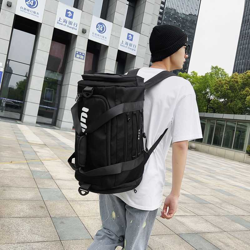 Duffel Bags Double Shoulder Bag Portable Diagonal Cross Dry and Wet Separation Large Capacity Short Distance Travel Men Women s Single Fitness Bag 230